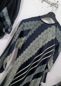 abaya printed 💙🩵