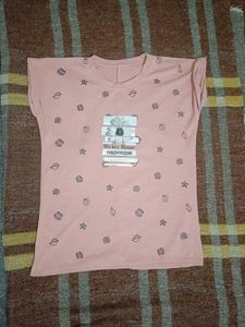 Pink Mickey Mouse Graphic T-Shirt