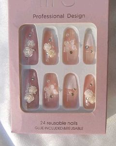 3D Crystal Diamond Nails Tips Professional Design