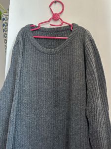 Gray Knit Dress without Belt