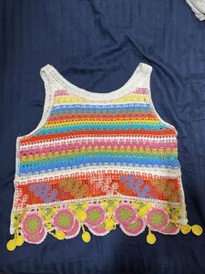 Colorful Crochet Tank Top