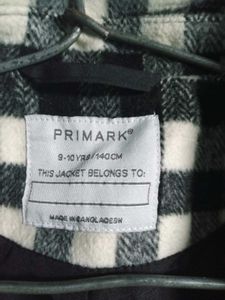 (Dasi sale). Gingham Check Double Breasted Coat