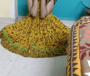 Rare Artistic Print Sleevless Dress