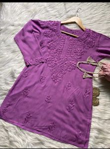 The Purple Paradigm Short Kurti 💜