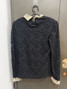 Lace Top with Collar