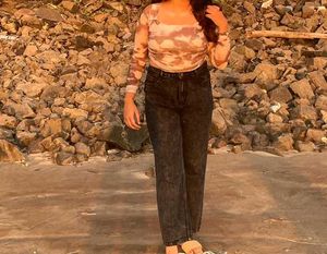 Brown Crop Top