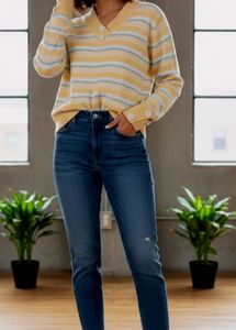 Striped Knit Sweater