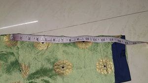 Green Brocade Kurta with Gold Print