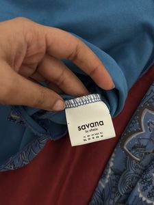 Blue Savana Party Top