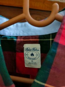 NEW BROOKS BROTHER Classic Plaid Button-Down Shirt