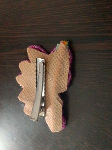 Beaded Floral Hair Clip