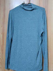 Gray Turtleneck Long Sleeve