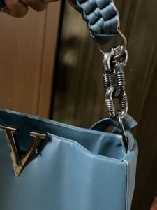 Stylish Blue Handbag