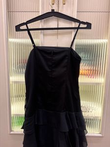 Chic Black Ruffle Dress