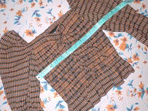 Trendy Smocked Plaid Crop Top