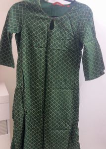 Elegant Green Printed Kurta