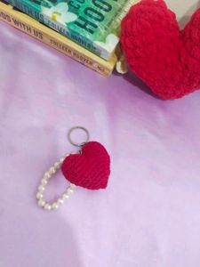Crochet Heart Keychain ❤️