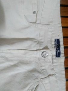 Classic White Denim Jeans