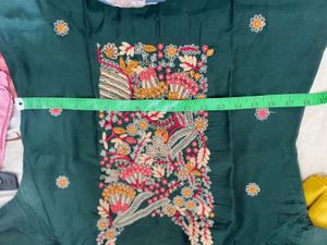 greenmehendi function Kurta Set with Dupatta