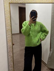 Lime Green Loose fit Jumper