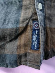 American Eagle Plaid Flannel Shirt