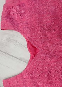 Elegant Pink Chikankari Kurta