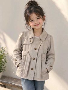 H&M Trench Beige Jacket for Girls