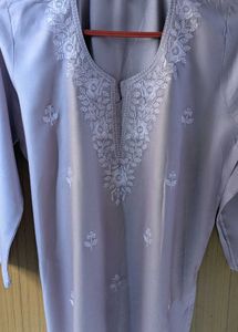 New Embroidered Lilac Kurta