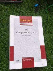 The Companies Act, 2013 Bare Act