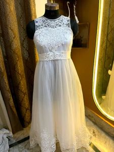 Elegant White Tulle Gown