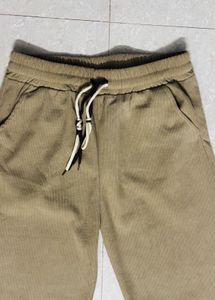 Comfortable Brown Drawstring Pants