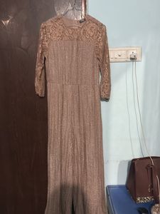 Elegant Lace Sleeve Jumpsuit