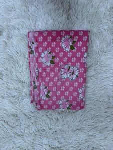 Vibrant Pink Floral Single bedsheet
