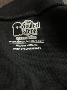 new souled store- Floral Print Black Shirt