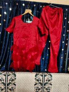 Elegant Maroon Ethnic Dress