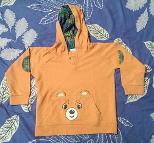 Branded Orange Sweatsuit For Babies