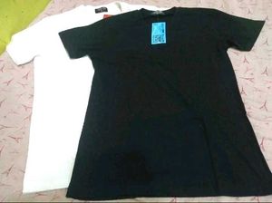 Men Solid Round Neck T shirt Pack Of 2