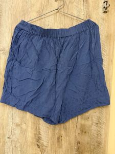Stylish Blue Textured Shorts