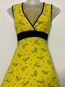 Pintresty Yellow Floral Mini Dress
