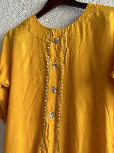 Yellow Long Kurti