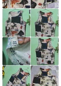 Men's Graphic Print Sleeveless T-Shirt