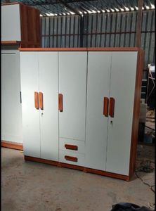 Marble Finish Wardrobe with Mirror
