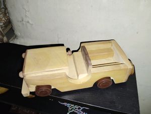 Handmade Wooden Toy Jeep