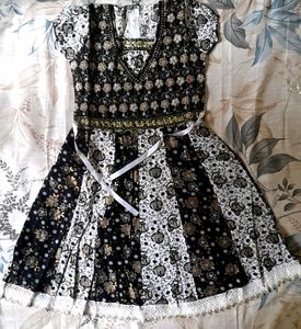 Girl Black Frock