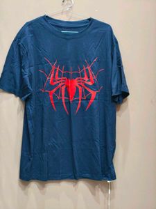 Blue Spiderman Graphic T-Shirt