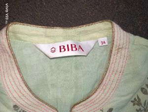 BIBA Brand Unused Light Green Anarkali Kurti