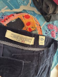 SKIE STUDIO Navy Corduroy Pants