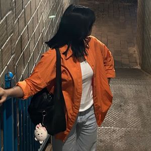 Orange Oversized Shirt