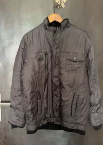 Men's Grey Padded Jacket