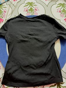 Black Graphic Print T-Shirt